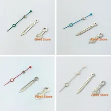 Абсолютно новые белые стрелки с серебристым краем подходят DG Mingzhu 2813 miyota 8215 8205 821A для мужчин t мужские часы p230