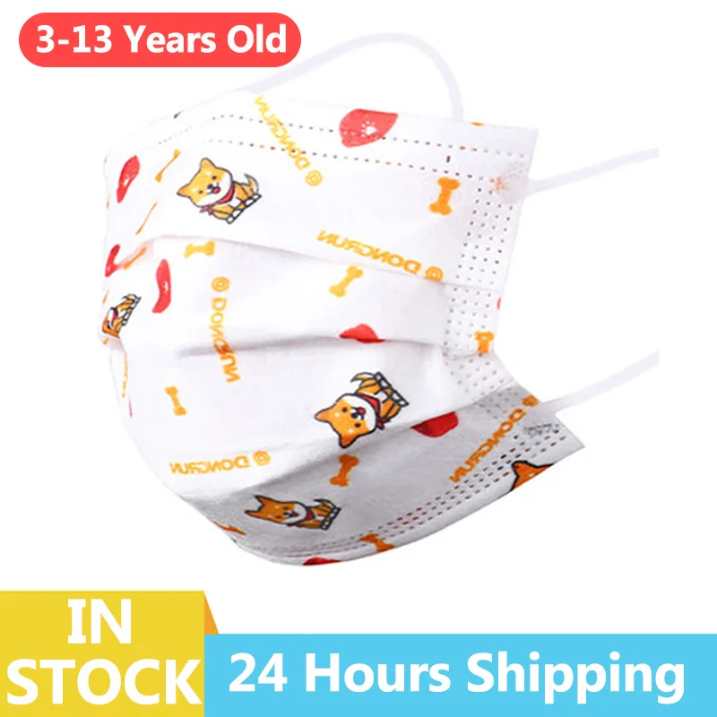 

10PCS Anti Dust Face Mouth Disposable Mask Cotton Protective Children Kid Cartoon Cute PM2.5 Anti-Dust Masks Medical Safety Mask