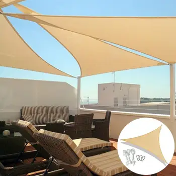 

Waterproof Triangle Sun Shade Sail Outdoor Garden Patio Pool Shade Sail Awning Swimming Pool UV Block Protection Canopy Tent