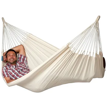 

Natural White Organic Cotton Colombian Double Hammock Cotton Double White Canvas hammock