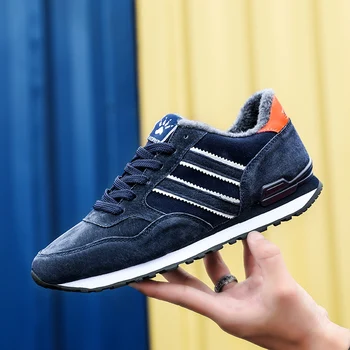 

FEVRAL New Men Casual Shoes Lac-up Men Shoes Lightweight Comfortable Breathable Walking Sneakers Men Winter Warm Outdoor Shoes