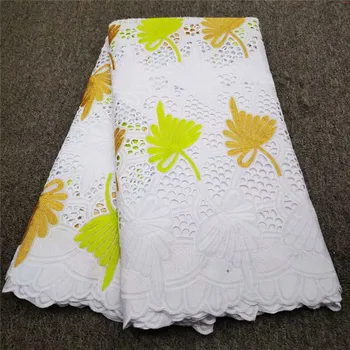 

African Dry Lace Fabric 2020 High Quality Embroidery lace Nigerian Swiss Voile Lace Cotton Fabrics For Women Dress y66-960