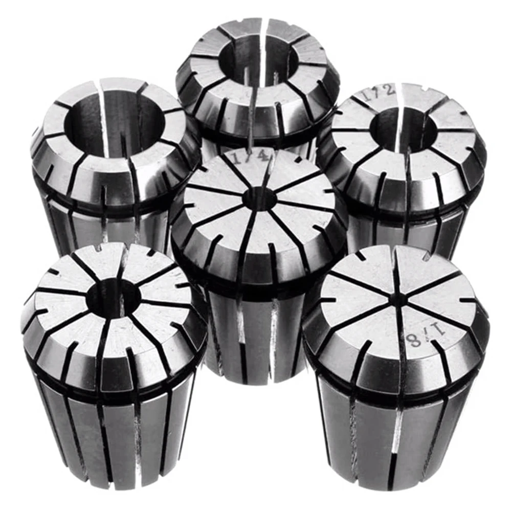 

6pcs ER32 Precision Spring Collet Set 1/8 Inch to 3/4 Inch Chuck Collet for CNC Engraving Machine Milling Lathe Tool Spindel