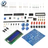 Capacitor Tester DIY Kit Set Digital LCD Display Inductance Meter Frequency Component Tester 0.1μH-1H Component Tester Capacitor 4