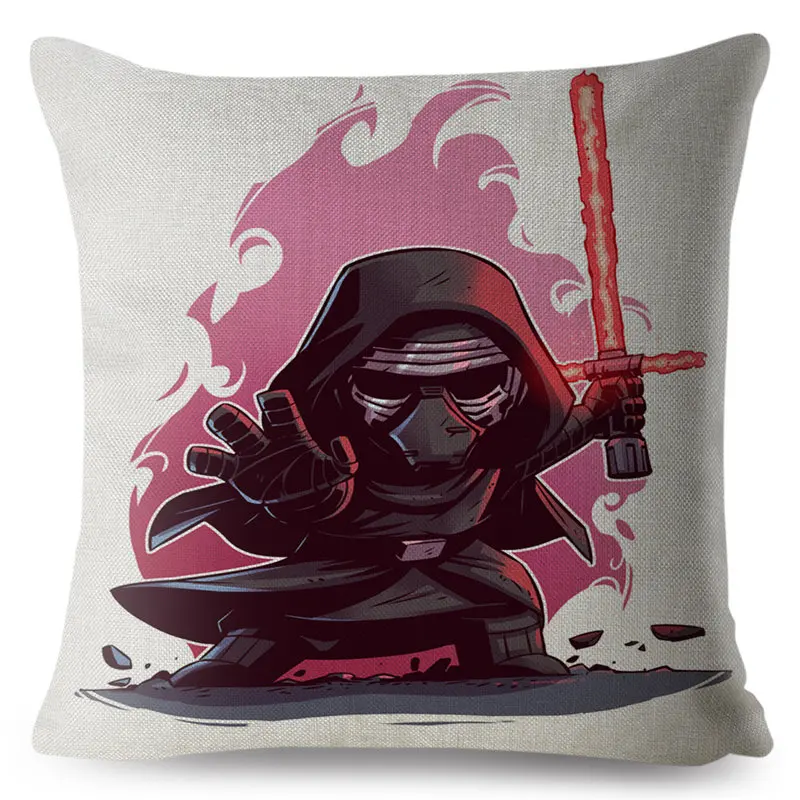 Cute Cartoon Star Wars Marvel The Avengers Superman Cushion Cover Decor Pillow Case Anime Avenger Pillowcase for Sofa 45x45cm