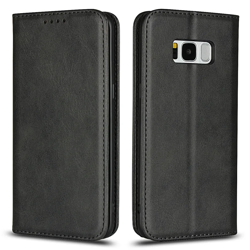 Высокий Магнитный кожаный флип-чехол s для samsung Galaxy S8, чехол, Аксессуары для мобильных телефонов, сумка для книг, слот для карт, подставка