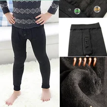 Детская осенне-зимняя одежда Детские теплые штаны эластичный Топ, подштанники для маленьких мальчиков, детское теплое нижнее белье теплые леггинсы для студентов