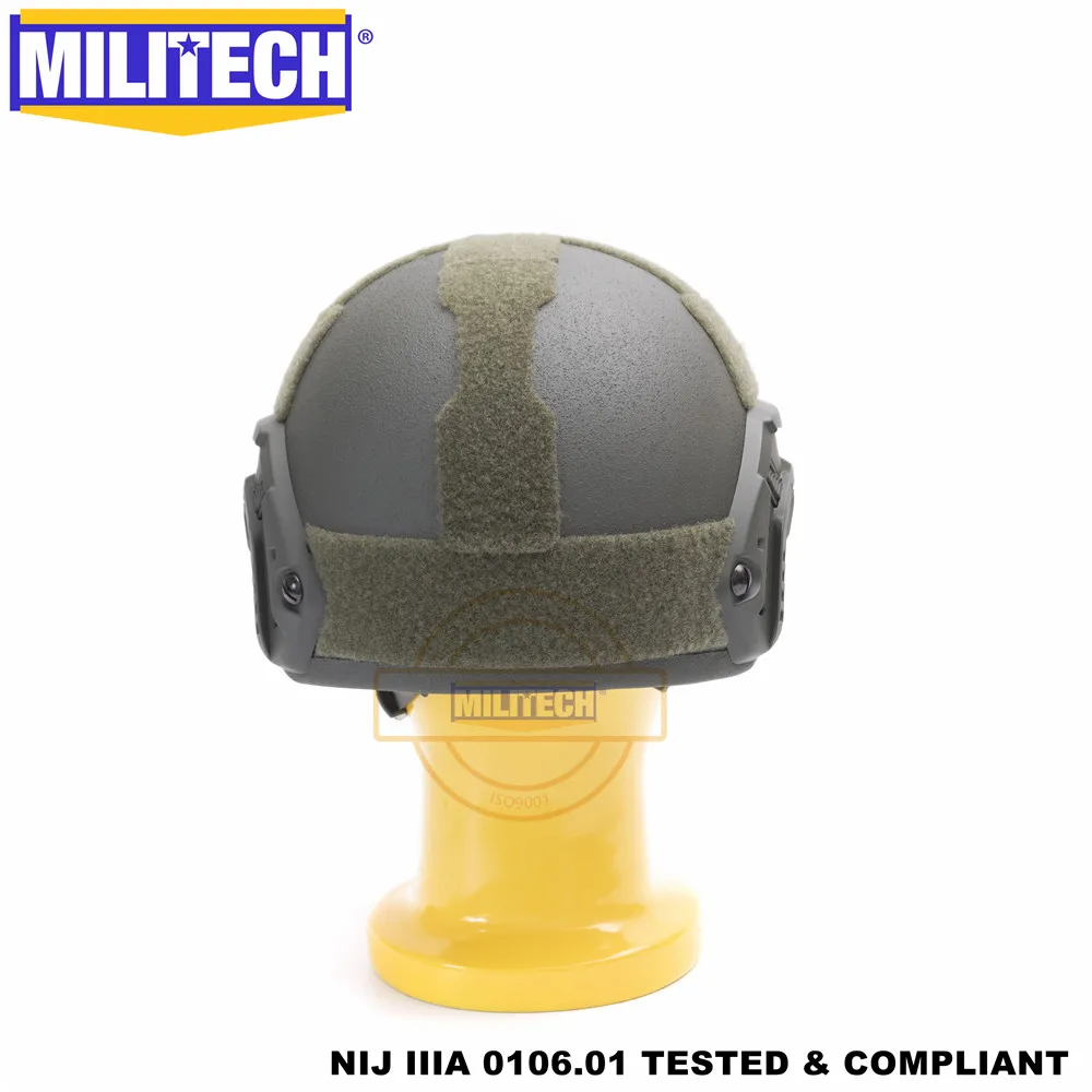 MILITECH баллистический шлем БЫСТРЫЙ OD люкс червячный циферблат NIJ уровень IIIA 3A High Cut Twaron пуленепробиваемый шлем с 5 лет гарантии