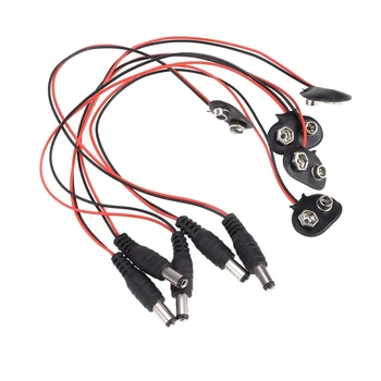 

1pcs/5pcs/10pcs 9V Battery Button Power Cable Battery Buckle Snaps Power Cable Connector DC For DIY Jack Connector
