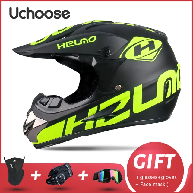 Professional Motorcycle Helmet Off-road Helmet Downhill DOT Racing Motocross Casque Moto Helme3 Free Gift Suitable For Kid 14