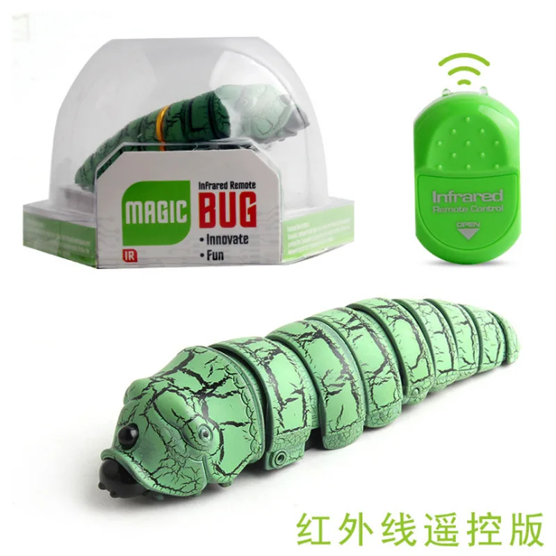 9910A insect-green Розыгрыш на Хэллоуин забавные игрушки Инфракрасный пульт дистанционного управления животное Электронный Робот игрушка для кошки собаки игрушечные насекомые моделирование паук/скорпион - Цвет: 9910A insect-green