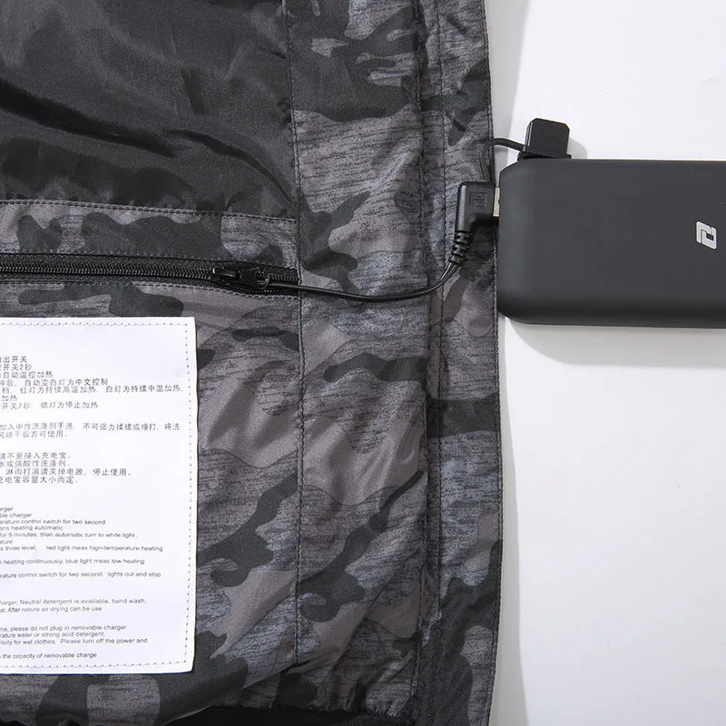 USB Electric Heated Warm Vest Men Women Winter Rechargeable Heating Coat Jacket 3 Select Mode 45℃ Literally Hot