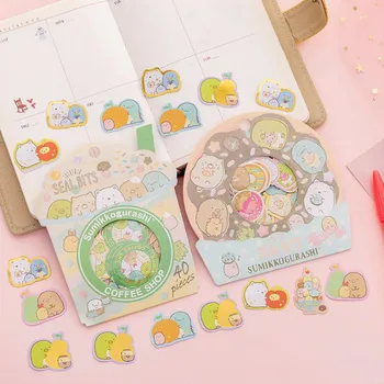

40 Pcs/pack Cute Japanese Sumikko Gurashi Corner Decorative Stickers Scrapbooking DIY Diary Album Sticker Label Stationery