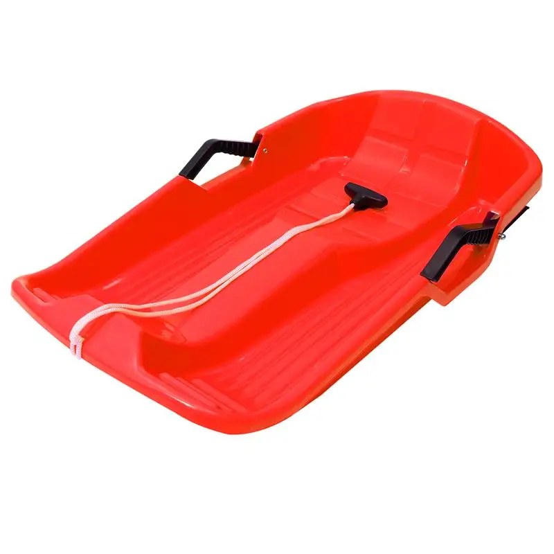 

Outdoor Sports Plastic Skiing Boards Sled Luge Snow Grass Sand Board Ski Pad Snowboard With Rope For Double People