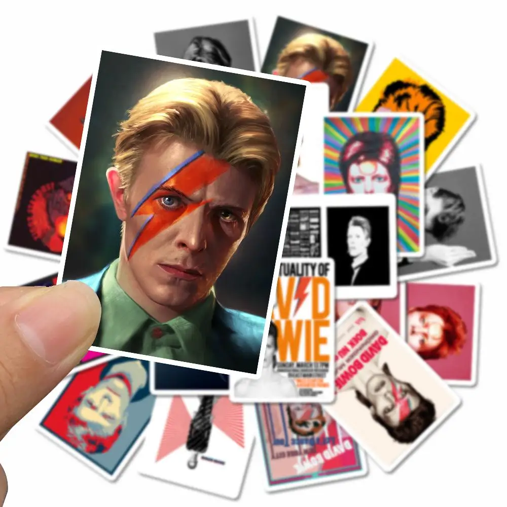 25 шт. DAVID-BOWIE стикер для багажа наклейка на ноутбук, стену чемодан холодильник наклейки для ноутбуков водонепроницаемый игрушка стикер
