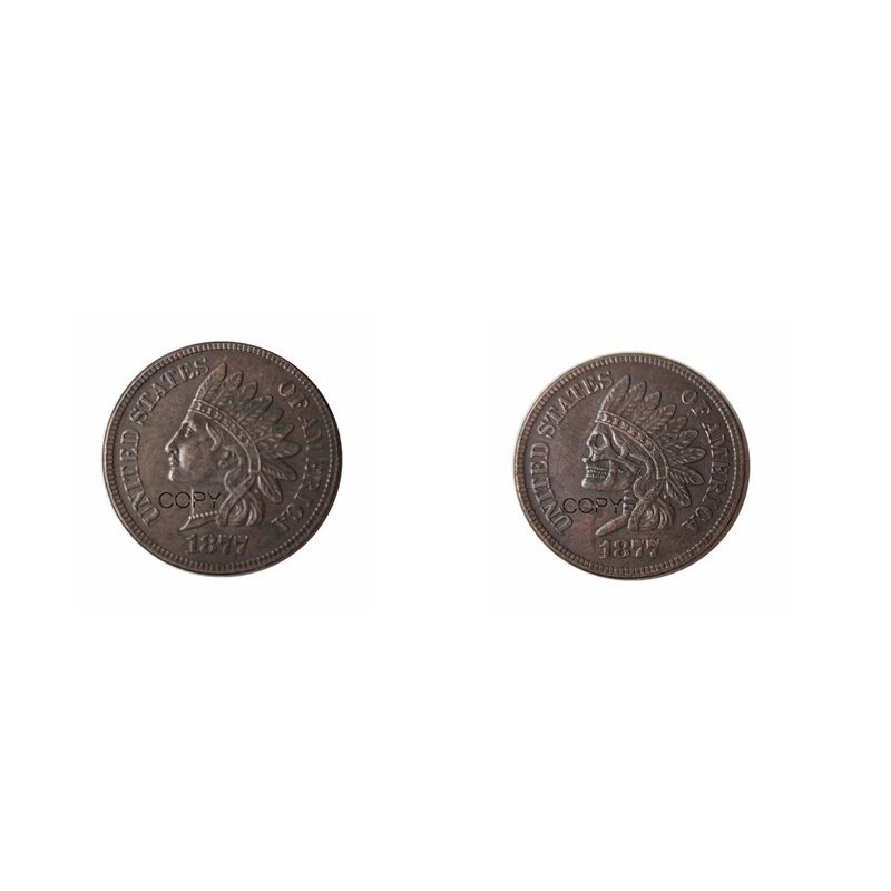 Coins Two Faces Copper Copy Diameter 22 mm | Дом и сад