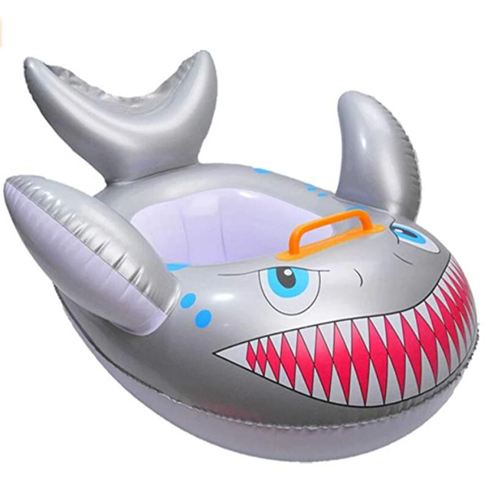 New children's inflatable swimming ring shark floating baby swimming