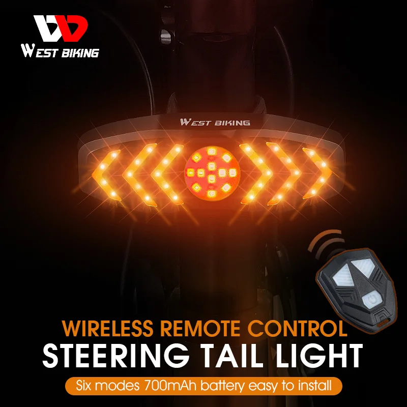 West Biking Wireless Control Turn Signal Light Bicycle YP0701349