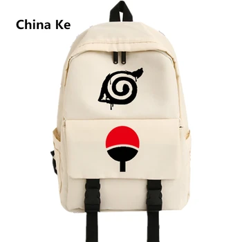 

Anime Naruto Hokage Uzumaki One Piece Backpack Bag Zipper Messenger School Students Book Boys Girls Man Travel Bag Black White
