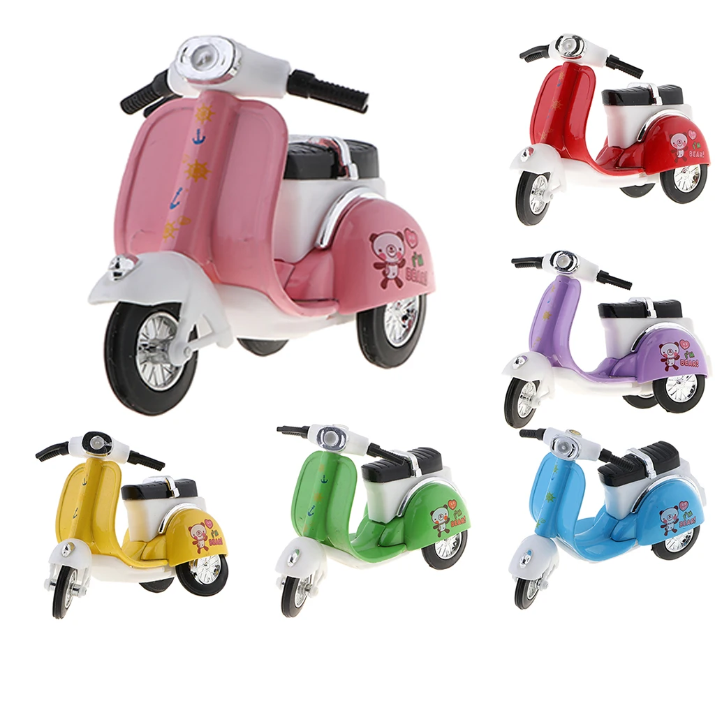 1:18 Scale Mini Alloy Friction Powered Pull Back Motorcycle Diecast Vehicles Motorbike Car Kids Children Toy Gifts