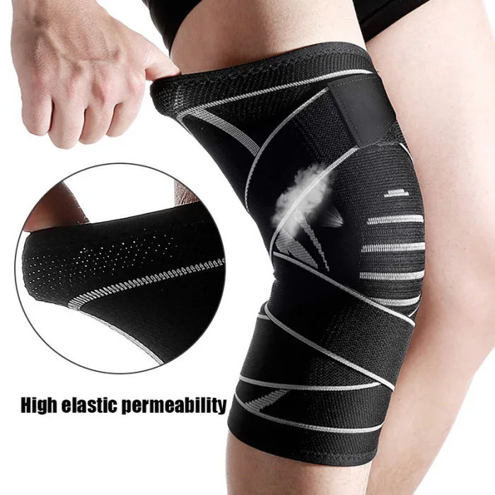 Sports Running Basketball Mountaineering Compression Riding Knit Knee Pads DC116