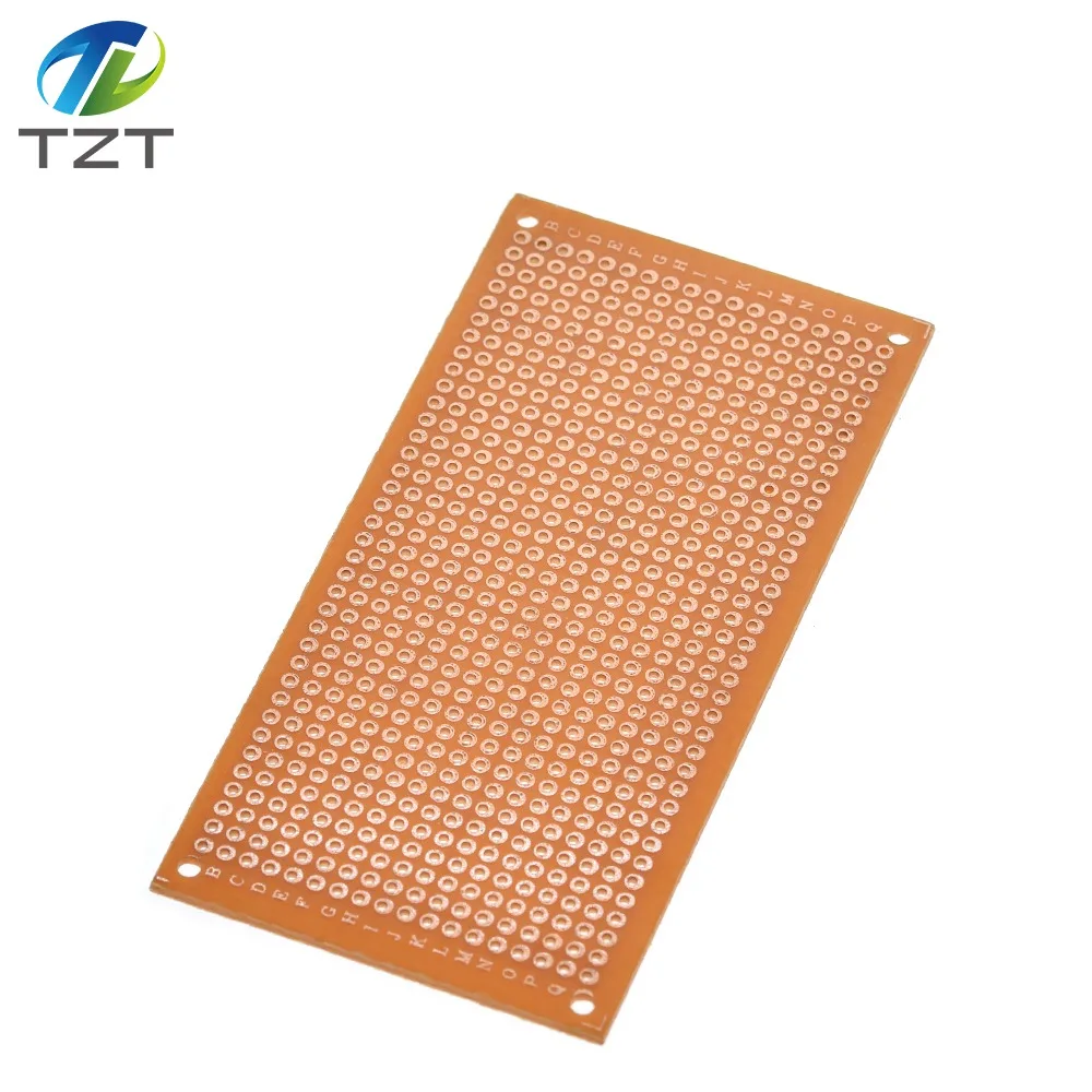 Single Side universal 5x10cm Solderless PCB Test Breadboard Copper Prototype Paper Tinned Plate Joint holes DIY prototype pcb board