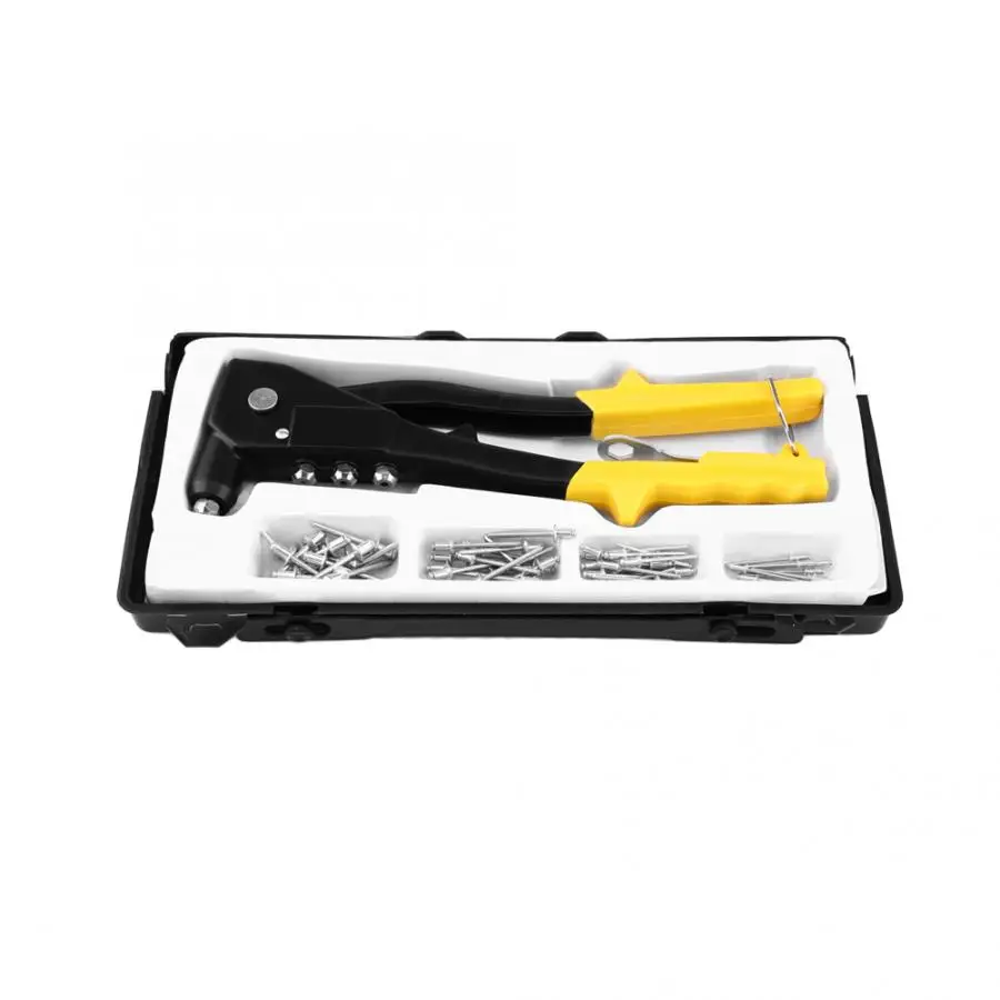 

Hand Riveter Gun 60Pcs Blind Rivet Repair Tools Metal Woodworking Stapler for Furniture Nailing Gun rivet tool Domestic Delivery