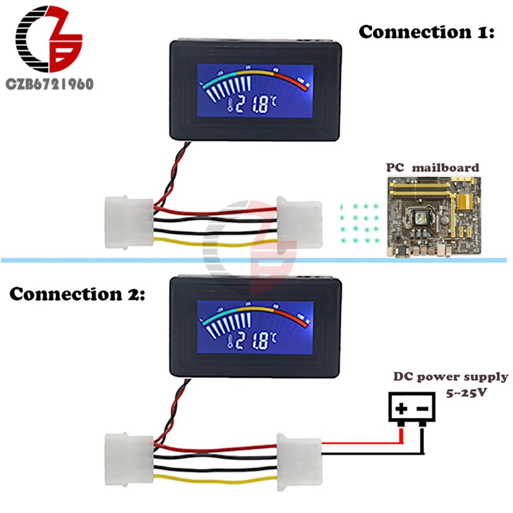 C/F USB термометр ЖК-Аналоговый Цифровой автомобильный ПК измеритель температуры в помещении инкубатор для аквариума детектор температуры тестер DC 5 в 12 В 24 В