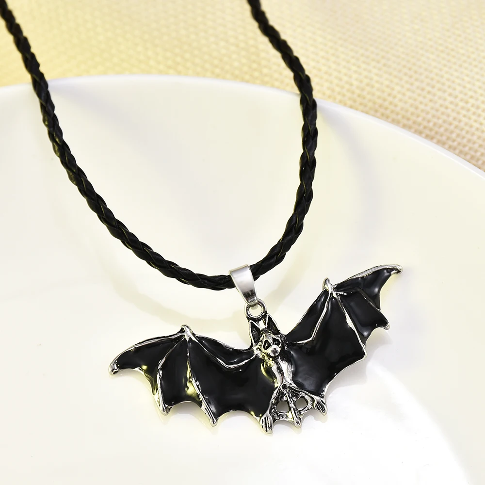 Новинка, модное эмалированное ожерелье с подвеской унисекс в готическом стиле, подарки на Хэллоуин