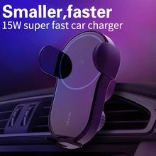 Беспроводное зарядное устройство 15 Вт, автомобильный держатель для телефона Samsaung S10 S9, быстрая Беспроводная зарядка для iPhone, крепление на вентиляционное отверстие, беспроводное зарядное устройство Qi