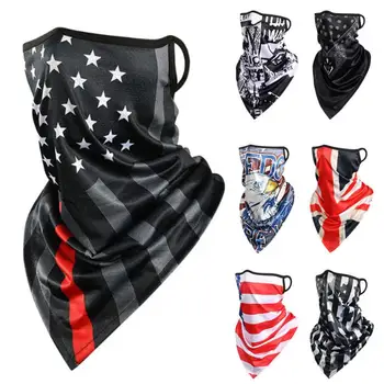 

Ice Silk Magic Scarf Riding Fishing Scarf Printed Hanging Ears Cold Breathable Quick-drying Triangle Motorcycle Face Mask