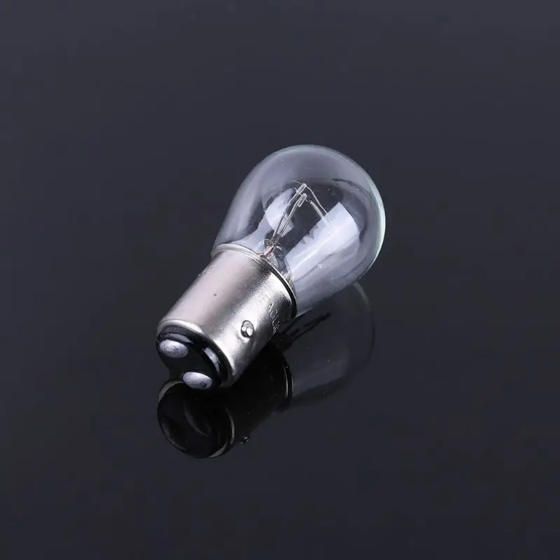 2 uds P21/5W S25 12V21/5 BAY15D coche de cristal claro lámpara de freno de cola lámpara de bombilla halógena 1XCF