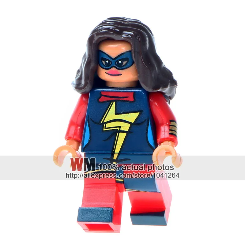 

Single Sale PG239 Ms. Marvel Commissioner maes Super Heroes Building Blocks Bricks Gifts Toys Children PG8065 Drop Shipping