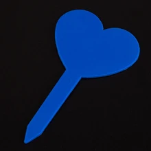 100 шт./упак. многоразовые знаки в форме сердца Антикоррозийные садовые саженцы маркер украшения тег номер растения этикетки горшечные цветы