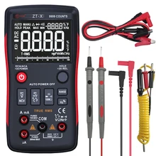 BSIDE Digital Multimeter True RMS 9999 Counts 3 Line Display Analog Tester Voltmeter Capacitor Temp Meter Ammeter Better RM409B