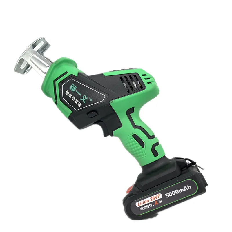 

Lithium Electric Reciprocating Saw Household Multifunctional Portable Electric Saw Woodworking Electric Saw Portable Saw Metal S