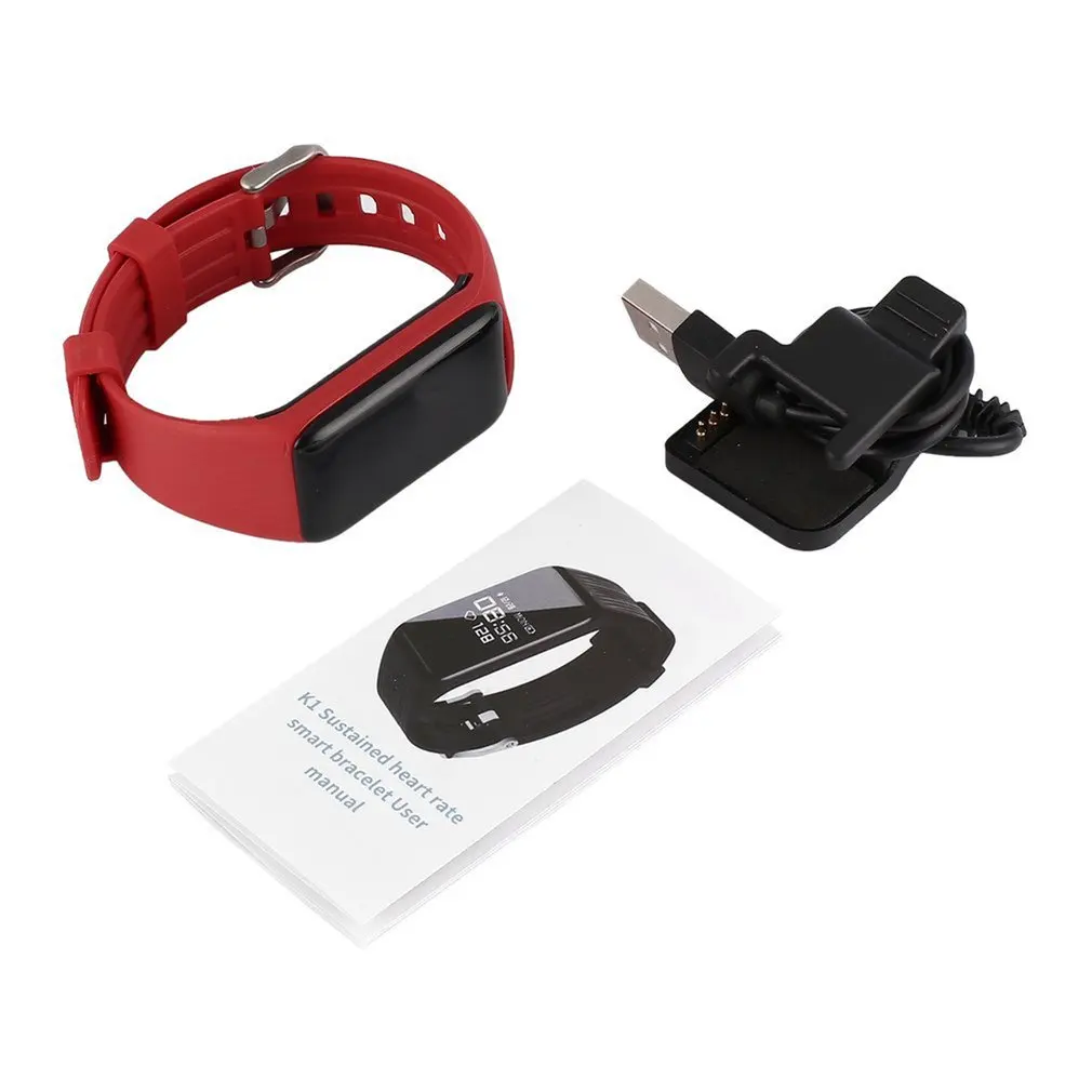 

Smart Bracelet Wristband OLED Screen Heart Rate Waterproof Sustained Sleeping Monitor Rear-time Tracker with 0.66 inch