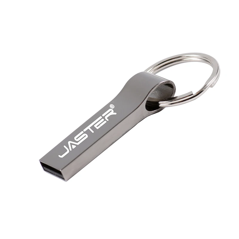 A JASTER металлическая Usb флешка из нержавеющей стали 4 ГБ 8 ГБ 16 ГБ 32 ГБ 64 ГБ 128 ГБ флеш-накопитель с брелоком - Цвет: A