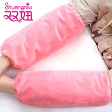 Корейский стиль, свежий флис, для офиса, Мультяшные, противообрастающие манжеты, удобные, одноцветные, для дома, длинные, для студентов, защитные рукава