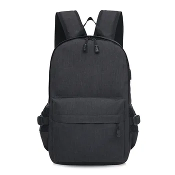 

2020 new middle school student schoolbag Korean fashion men's and women's backpack 14inch USB charging travel computer backpack