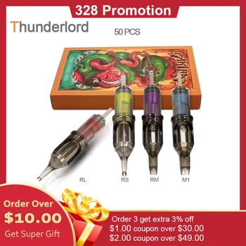 

Thunderlord 50pcs RL RS RM M1 Tattoo Cartridge Needles For Tattoo Rotary Pen Machine Tattoo Needles Tattoo Supplies
