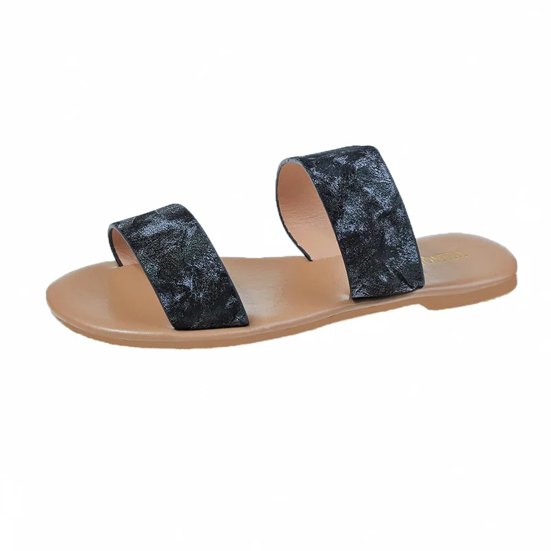 2020 new women flip flop snake double layer sandals flat bottom ladies beach shoes outdoor travel fashion wild student slippers