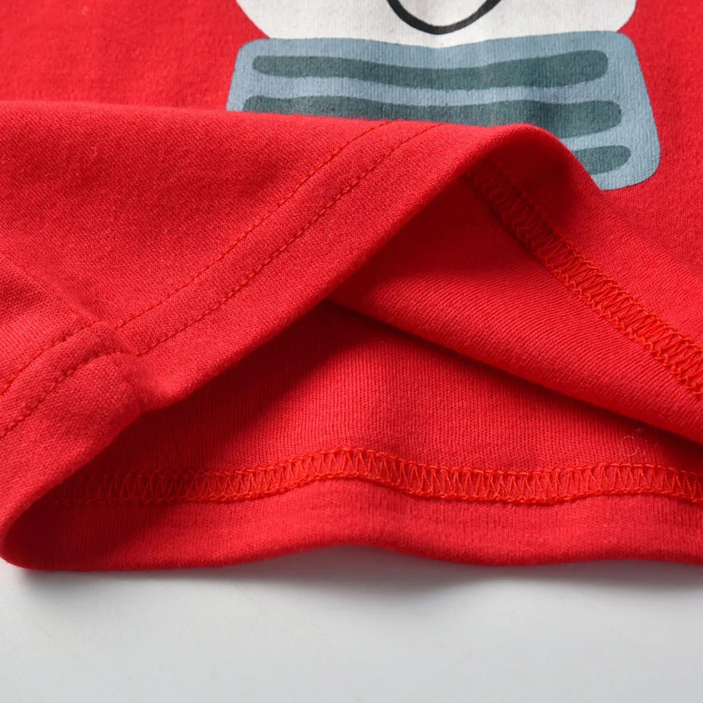 Зимняя детская одежда для маленьких девочек Одежда для маленьких мальчиков топы с рисунком+ полосатые штаны в горошек Рождественская Пижама roupa infantil Z4