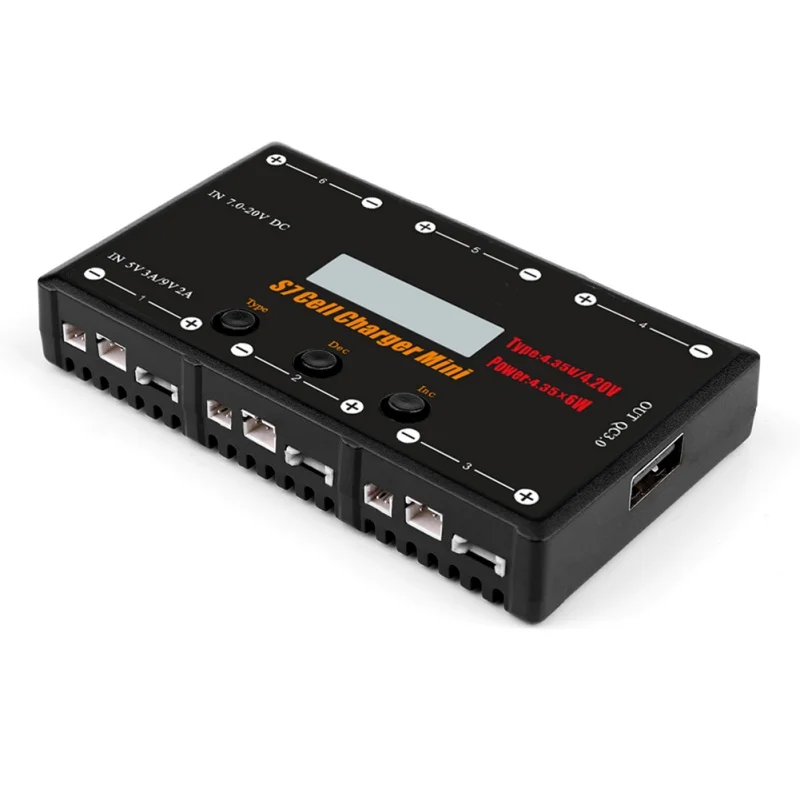 

2019 With Micro S7 1S Battery Charger 6 Channel Colorful Scr Memory card