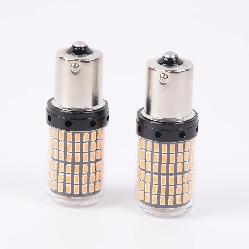 12V 1156 144SMD BAU15S PY21W Автомобильный светодиодный указатели поворота Canbus лампы части