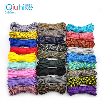 

Camouflage 5 Meters Paracord 550 Parachute Cord Lanyard Mil Spec Type III 7 Strand Camping Survival Equipment Tents Rope