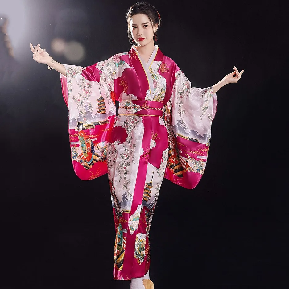 Gaun Kimono Tradisional Jepang