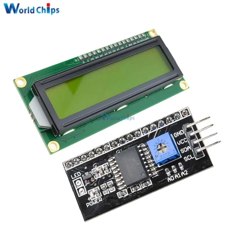 Iic/i2c/twi/spi Serial Interface Board Module+lcd1602 1602 Module ...