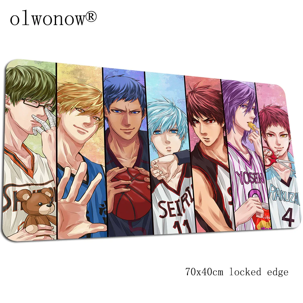 Kuroko's Basketball mouse pad 70x40 см домашние коврики для мыши лучший игровой коврик для мыши геймер Популярные персонализированные коврики для мыши Клавиатура ПК pad - Цвет: Size 700x400x2mm