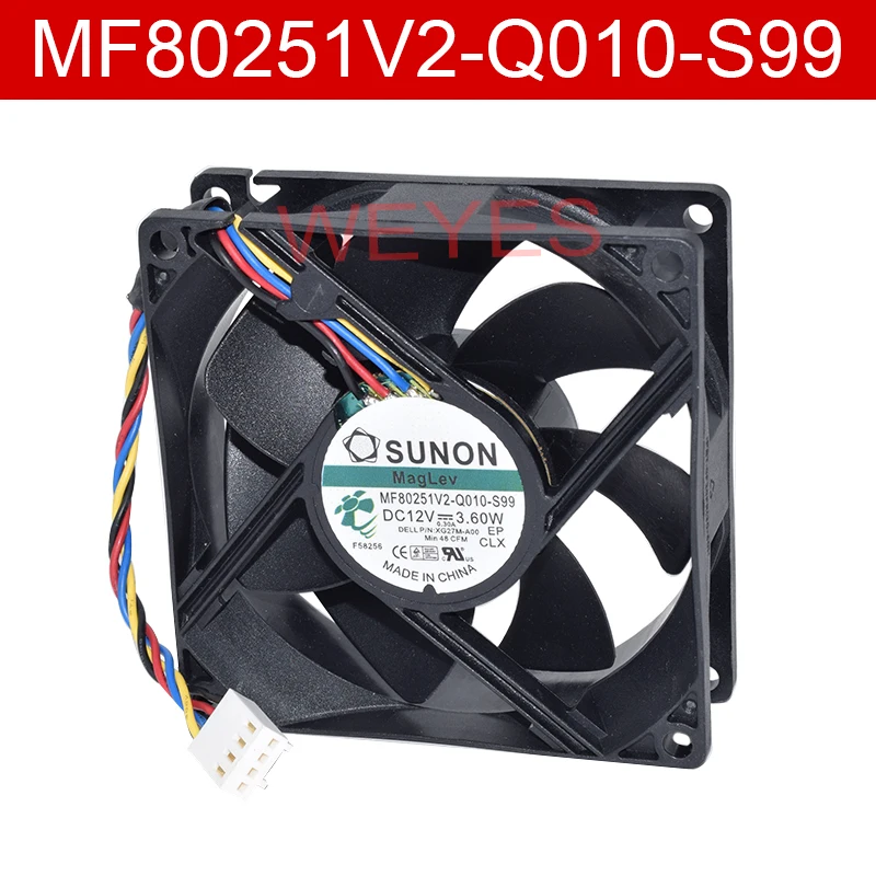 

Вентилятор охлаждения для SUNON MF80251V2-Q010-S99, XG27M-A00, 12 В постоянного тока, 3,60 Вт, а, 4-проводной, 80x80x25 мм, 48 кубических футов в минуту